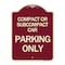 Signmission Compact or Subcompact Car Parking Heavy-Gauge Aluminum Architectural Sign, 24" x 18", BU-1824-24245 A-DES-BU-1824-24245 - alternate 1